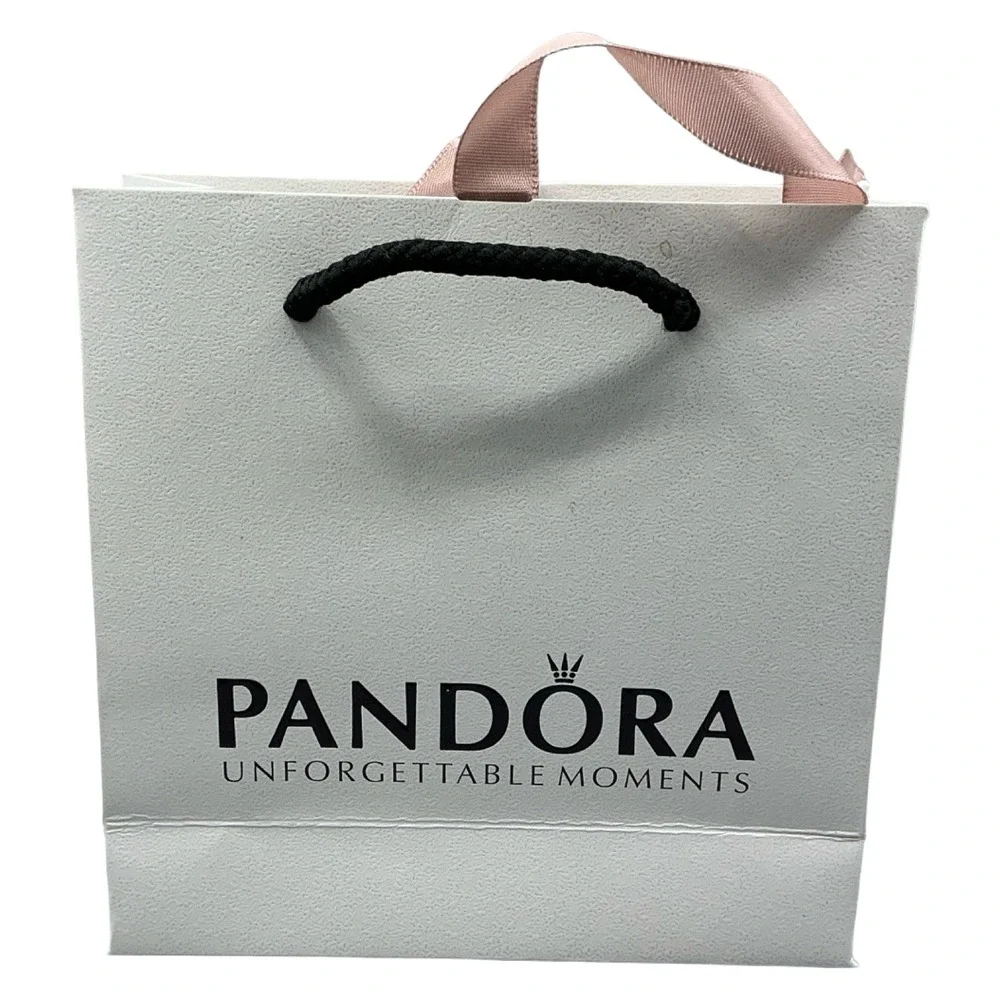 Pandora Jewelry Packaging Set Gift Bag Ring Box Bracelet Box White Pink